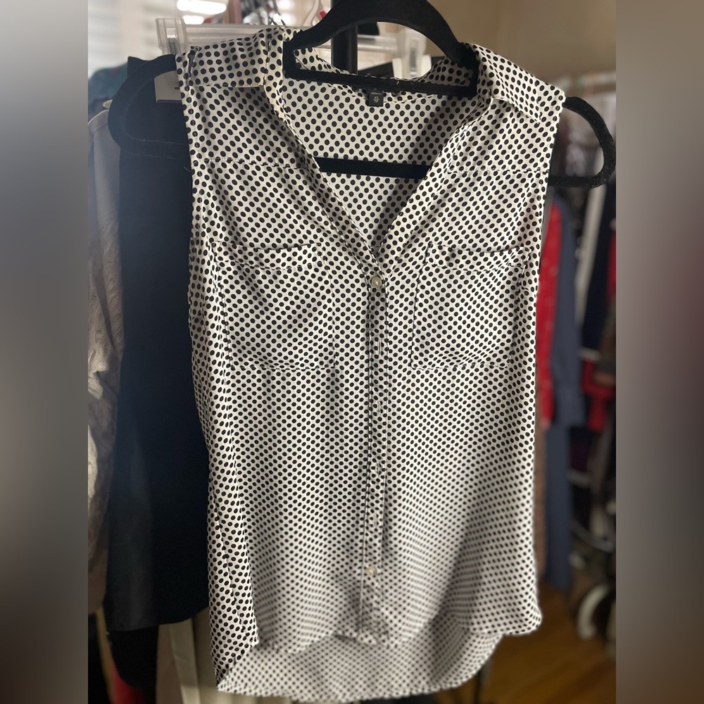 Express SET - Black Tank and Polka Dot Tank - Bundle